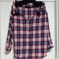 新品　One　way オフショルダー　チェックのサムネイル