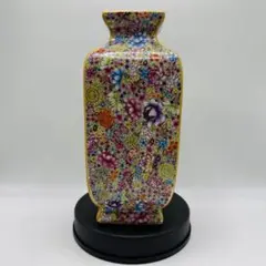R108 万華彩蒔絵 花瓶（かびん）陶磁器 アンティーク - メルカリ