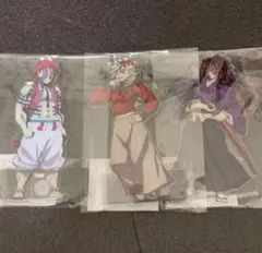 メルカリ最安！鬼滅の刃【鬼イラストアクリルスタンド　童磨&黒死牟&猗窩座セット】