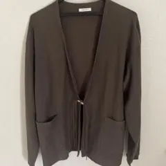 ブラウン カーディガン