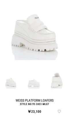 YELLOW WEISS PLATFORM LOAFERS 厚底ローファー　M 2025年最新】Yellow boots ローファー・革靴の人気アイテム