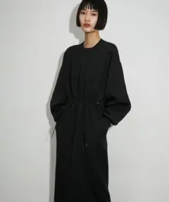 ADAM ET ROPÉ フォルムニットワンピース 黒 F 美品