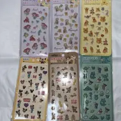 は*ち様 ディズニー　ぷくぷくシール　6枚セット