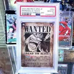 【PSA10鑑定済】マーシャル・D・ティーチ SR SP黒ひげ 手配書