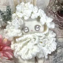 ぬい服 12cm ぬいぐるみ ヘッドドレス 白