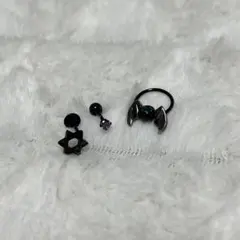 JFK様【美品】MEDISTORE メディストア ピアス ブラック 黒