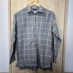LACOSTE グレー チェック柄 シャツ 36 値下げ交渉可能‼️
