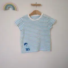 UNIQLO みいつけた！ ボーダーTシャツ 100cmのサムネイル