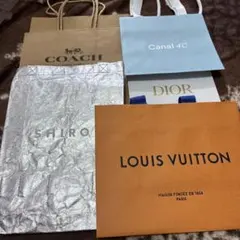 ブランドショッピングバッグ6点セット