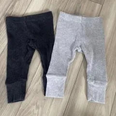 ZARABABY ワッフル　レギンス3-6ヶ月　2枚セット