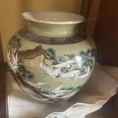 九谷焼 花瓶 鶴平造 箱付 美品 - メルカリ