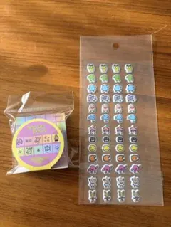 たまごっち　てんしっち　マスキングテープ　ぷくぷくシール