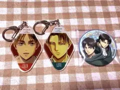 進撃の巨人 エレン リヴァイ AMMUNIBUS ドンキ 缶バッジ アクキー