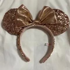 ディズニー カチューシャ スパンコール ピンク