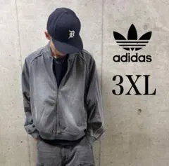 新品 3XL】アディダス ルーズ デニム ブラック ウォッシュ ジャケットSST