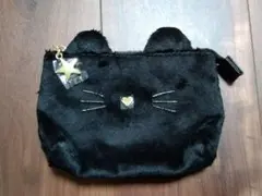 ☆新品未使用☆　ふわもこ　ねこ　レディースポーチ　ポーチのサムネイル