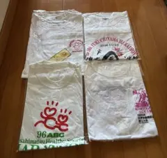新品マラソンTシャツ 4枚セット まとめ売りレトロ