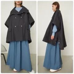美品✨　RIM.ARK リムアーク　Stand collar ponchoのサムネイル