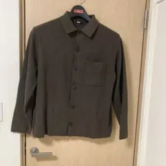 ミラノリブシャツカーディガン　2024AW ダークブラウン　Lサイズ