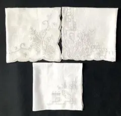SWATOW スワトウ　刺繍　ハンカチ　3枚セット