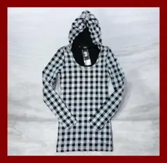 新品タグ付き★GLAD NEWS フード付きロンT★Y2K グランジ ダークコア