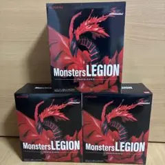 遊戯王　Monsters LEGION ブラックローズドラゴン　フィギュア　3個