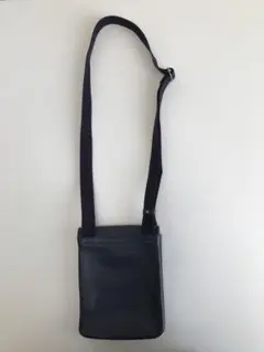 値下げ［新品 未使用］二宮五郎商店 本革　スリムフィット小型ポシェット ネイビー