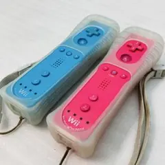 Wiiリモコン 水色&ピンク モーションプラス RVL-036 セット ヒ10