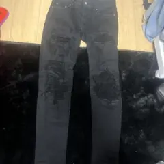 ダメージ加工スキニーデニムパンツ 29 スリムフィット