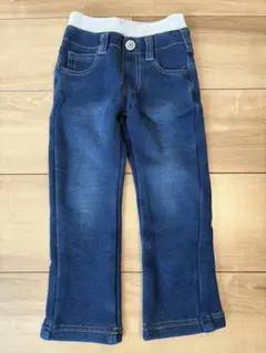 ブルーデニム　ストレッチ裏起毛パンツ 95cm