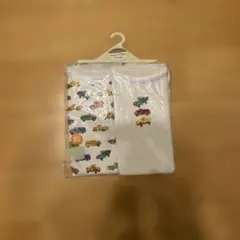車柄ベビー肌着2枚セット