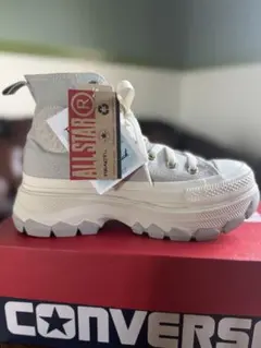 希少新品タグ付きコンバースオールスター トレックウェーブハイ 厚底 23.5薄