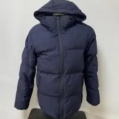 GU ネイビー フード付き ダウンジャケット メンズ Mサイズ
