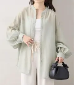 シアーシャツ　グリーン