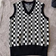 FRED PERRY チェック柄ベスト M新品