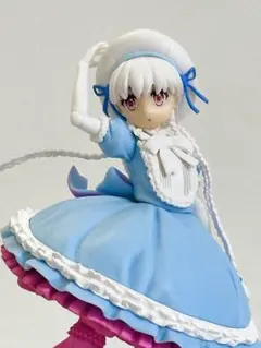 アニメキャラクター フィギュア 青とピンクのドレス