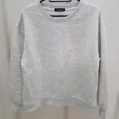 裏起毛 トレーナー 無地 ホワイト 白 M