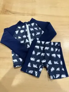 ベビー水着セット 90cm クマ柄　※値下※