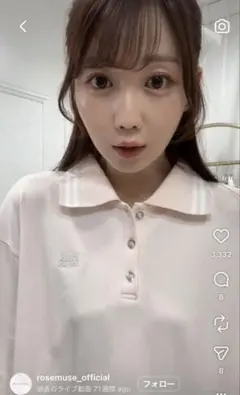 ロゼミューズ rose muse ferret embroidery shirt - メルカリ