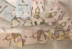 シマエナガ キーリング キーホルダー スイーツアニマル キーチャーム