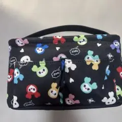 TWICE LOVELYS 収納ポーチ バッグ メイクボックス黒 ランチバック