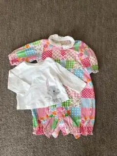 ZARA babyトップス   花柄ロンパース   ２点セット