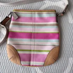 COACH マルチストライプ ショルダーバッグのサムネイル
