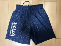 【アンダーアーマー】Mサイズ ハーフパンツ 総柄 バスパン ランニング