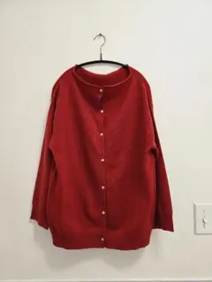 サマンサモスモス　2wayカーディガン　M　レッド