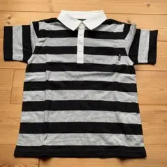 COMME CA ISM ポロシャツ 120A ブラック・グレー