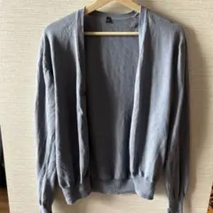 無印良品Vネック カーディガン ブルーグレー Sサイズのサムネイル