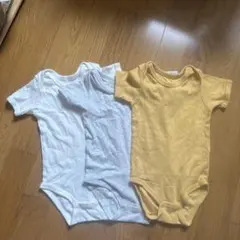 コットン半袖ボディスーツ 3枚セット