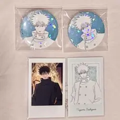 呪術廻戦 マルキューブ 伏黒恵 ポラショット 缶バッジセット