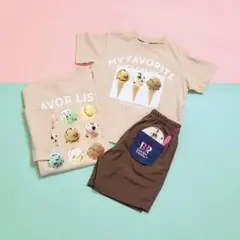 アプレレクール　サーティワンアイス　半袖　ハーフパンツ　110